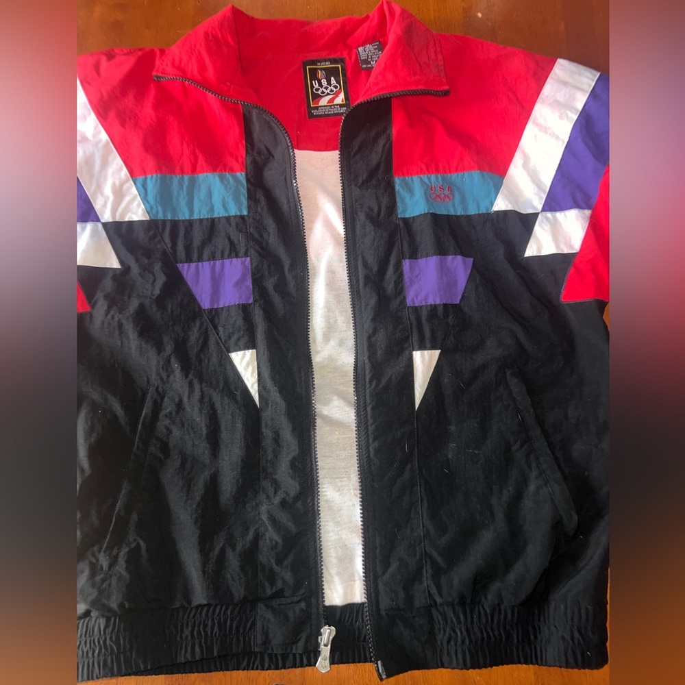 Vintage 90s Team USA Windbreaker Jacket
